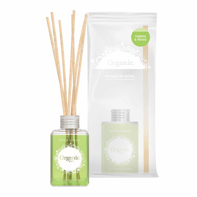 Difusor Ambiental 120 Ml Verbena Fresias 1 Un Organic Spa