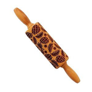 Bothyi - Rodillo De Navidad Rodillo De Amasar De Madera Para Galletas Pasteles Horneados Para Decorar