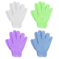Guantes De Baño Exfoliantes Linda, Paquete De 4