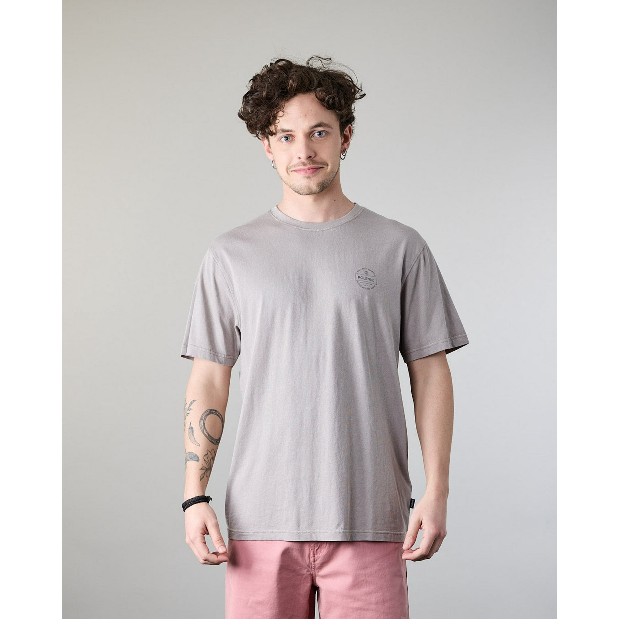 Polera Hombre Manga Corta Flower Xv1777 Polemic