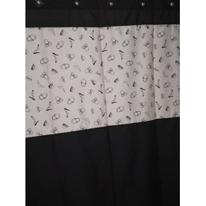 Cortina Gentile Negro Tacones 200X200 Cms