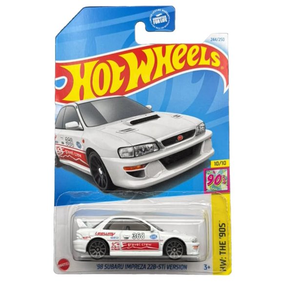 Coche a escala 1:64 Hot Wheels Subaru Impreza 22B-STi (modelo fundido a presión)