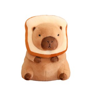 Magideal - Muñeco De Peluche De Capibara, Decoración De Sala De Estar, Regalos Creativos Que Acompañan Al Juguete Para Dormir Para Adolescentes, Adultos, Niños, Pan 30Cm