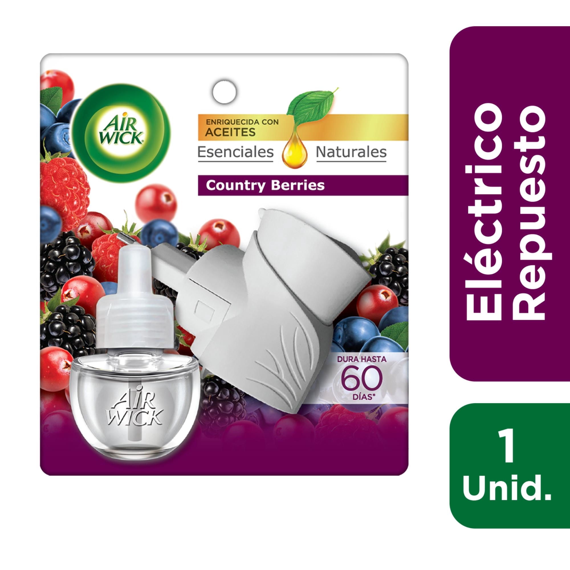 Desodorante Ambiental Eléctrico Aparato + Repuesto Country Berries Aerosol Doypack 21 ml Air Wick