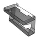 thumbnail image 2 of Rack De Enrutador De Soporte De Estante De Enrutador Colgante De Pared Para Cajas De Medios Controles Remotos 30cmx10cmx20cm, 2 of 5