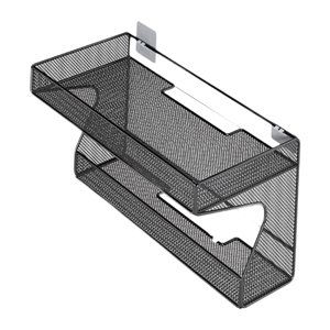 Magideal - Estante De Enrutador De Montaje De Pared, Caja De Almacenamiento, Canasta De Soporte De Tapón De Gestión De Gestión De Ahorro De Espacio Para Consolas 30Cmx10Cmx20Cm