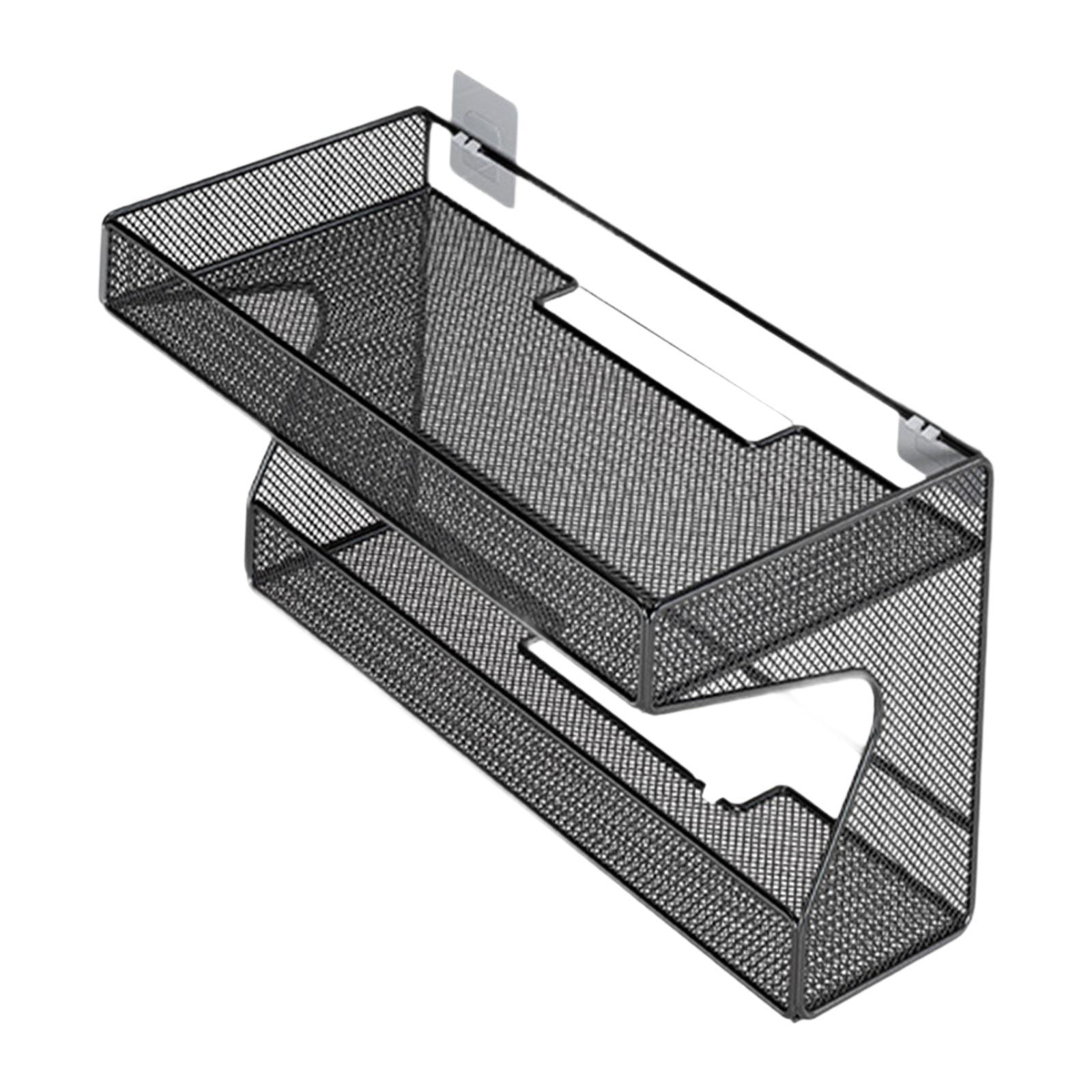 Magideal - Estante De Enrutador De Montaje De Pared, Caja De Almacenamiento, Canasta De Soporte De Tapón De Gestión De Gestión De Ahorro De Espacio Para Consolas 30Cmx10Cmx20Cm
