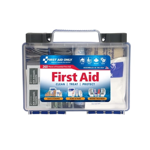 First Aid Only - Botiquín De Primeros Auxilios, Solo 91248, 260 Piezas, Compatible Con La Osha