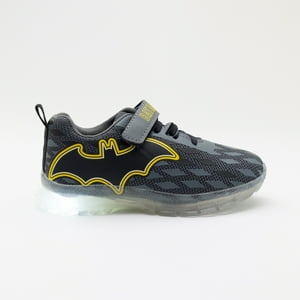 Zapatilla Luces Niño Batman Light Gris Dc Comics