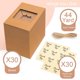 thumbnail image 5 of Cajas para galletas Leafiew, paquete de 30 unidades, 9 x 6 x 3 pulgadas con ventana para regalar, 5 of 6