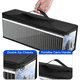 thumbnail image 4 of Bolsa de almacenamiento de videojuegos compatible con PS5 PS4 PS3 Xbox One Juegos, funda de transporte portátil puede contener 30-35 discos de juego, TPU claro organizador de juego de pie - Negro, 4 of 8