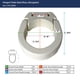 thumbnail image 3 of Asiento elevador de inodoro Drive Medical RTL12608 con bisagras alargadas, 3 of 4
