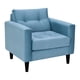 thumbnail image 2 of Sofa Retro 1c Felpa 00 Azul Petroleo, 2 of 6