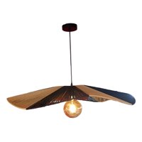 Genérico - Lámpara Colgante Bicolor Japonés Tejida Techo 80Cm Jhn