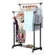 thumbnail image 1 of Colgador de Ropa Doble Extensible con Ruedas Acero Inoxidable para Closet, 1 of 3