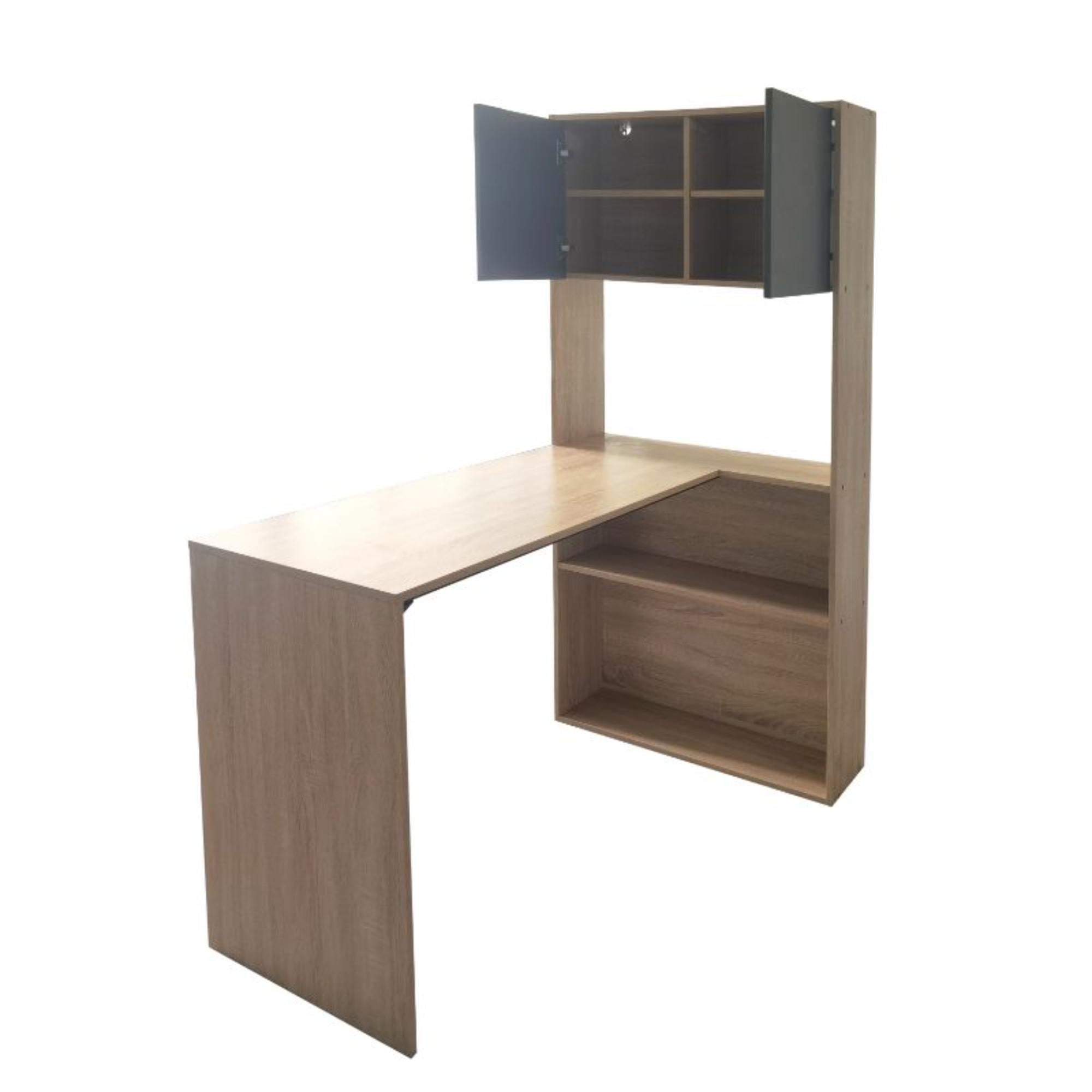 Mainstays - Escritorio Jx-21bf18 Repisa Alta Café - Nature