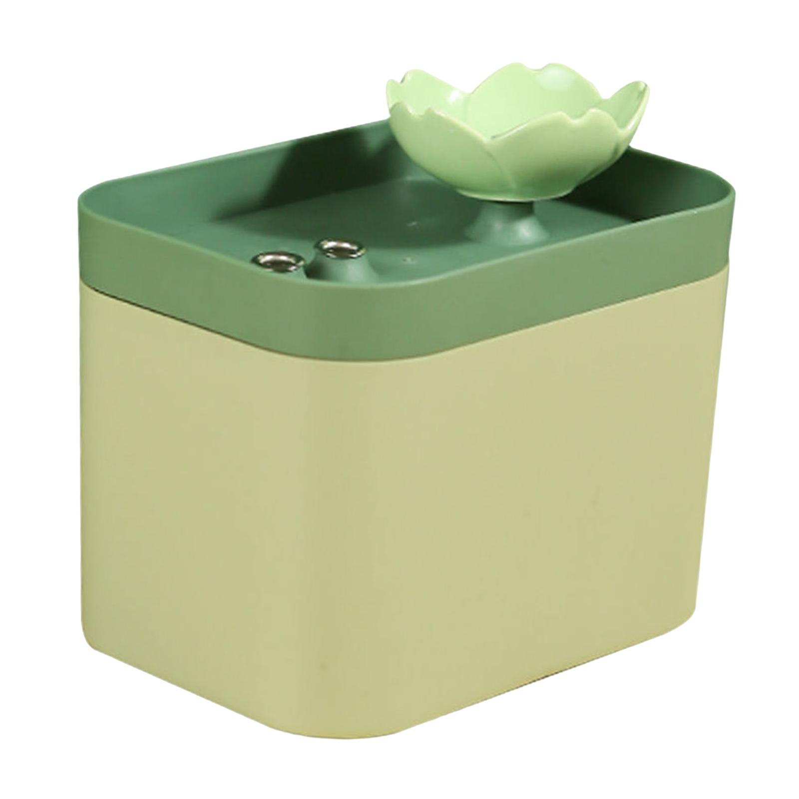 Ioensy - Fuente De Agua Para Gatos De 1,5 L, Accesorios Para Mascotas, Cuenco, Suministros Para Platos, Alimentador De Viaje, Verde