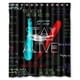 thumbnail image 1 of Cortina de ducha Twenty One Pilots, juego de cortina de baño con ganchos, tamaño 60 x 72 pulgadas, 1 of 3