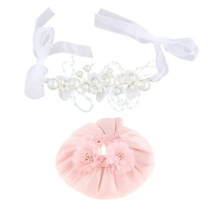 Genérico - Vestido De Muñeca De 15 Cm De Moda Con Mini Tocado, Ropa De Muñeca Para Fiesta De Cumpleaños, Flor Rosa