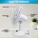 thumbnail image 3 of Ventilador de mesa Comfort Zone CZ121WT, 30 cm, oscilante de 3 velocidades, 3 of 3