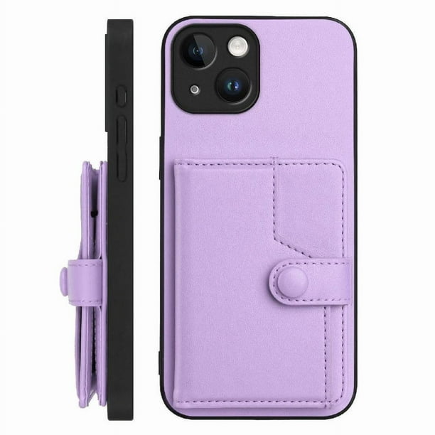 FOXDOCK Funda para iPhone 15 con Bloqueo RFID - Diseño Elegante con Cierre de Botón