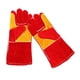 thumbnail image 4 of Guantes De Soldadura MIG Piel De Vaca Estufas De Leña Soldador Cocina Rojo Amarillo, 4 of 5