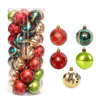 Bothyi - Bolas De Navidad Colgantes Bolas De Decoración Colgante Para Exteriores 30 Piezas De Oro