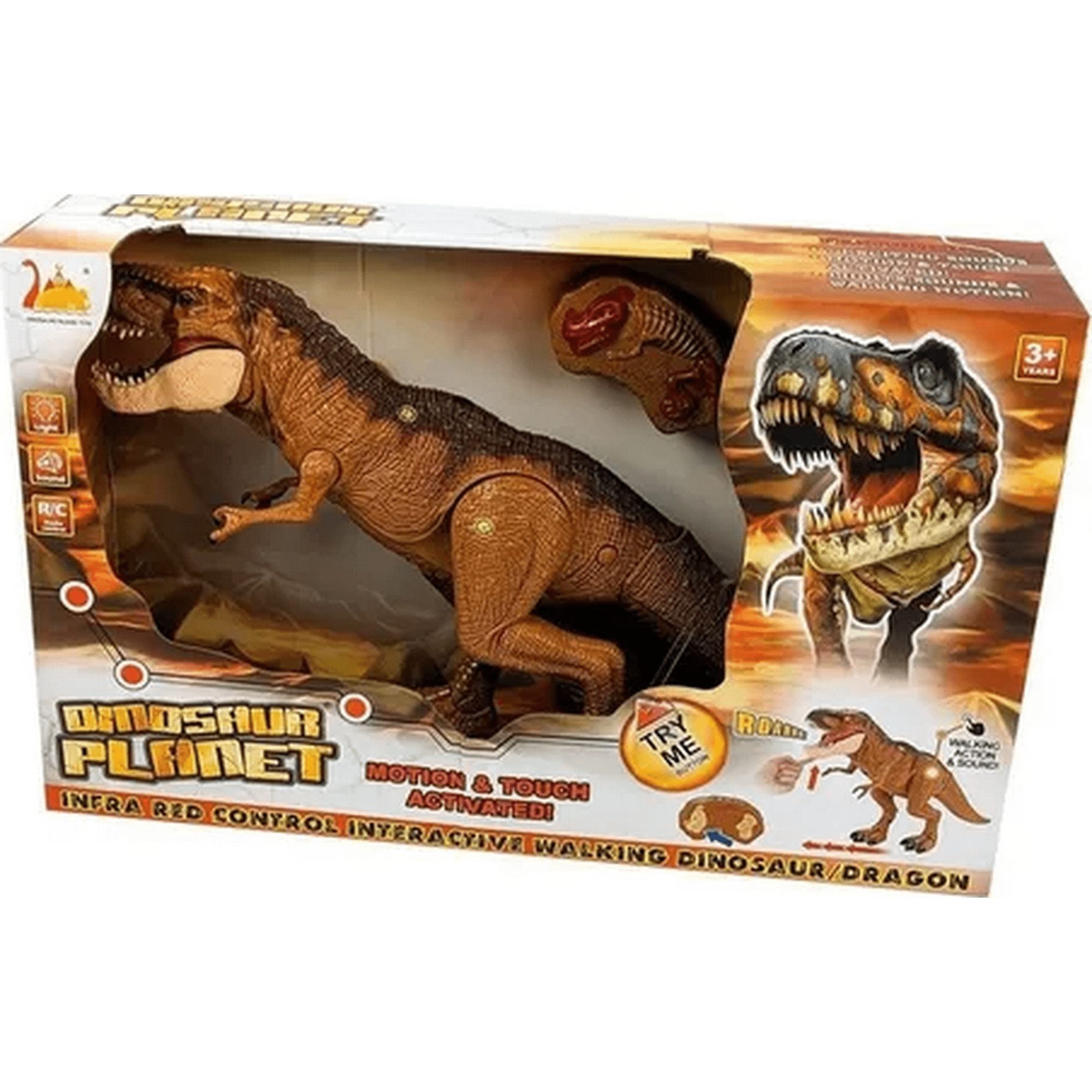 Genérico - Dinosaurio Rc Grande Sensores Táctiles