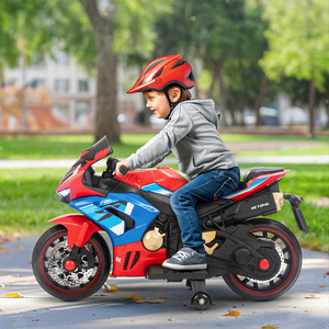Tienda El Garage - Moto Eléctrica Para Niños Roja Tb-518 – 12V Motor 550 + Luces, Música Y Pedal
