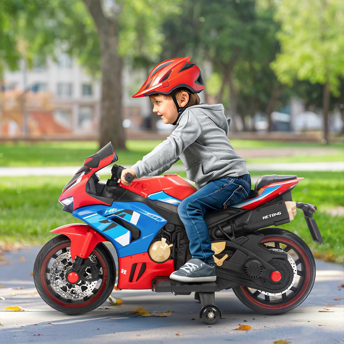 Tienda El Garage - Moto Eléctrica Para Niños Roja Tb-518 – 12v Motor 550 + Luces, Música Y Pedal