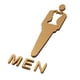 thumbnail image 4 of Letrero De Inodoro, Tablero Autoadhesivo, Decoración De Ba?o Masculina Y Femenina, Fácil De Instalar, Letrero De WC Macho L, 4 of 5