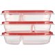 thumbnail image 2 of Contenedor Rubbermaid TakeAlongs de 3 divisiones, 29,6 oz, rojo, 2 of 3
