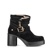Botin Casual Mujer Taco Grueso Con Felpa Comodo Weide Czy608
