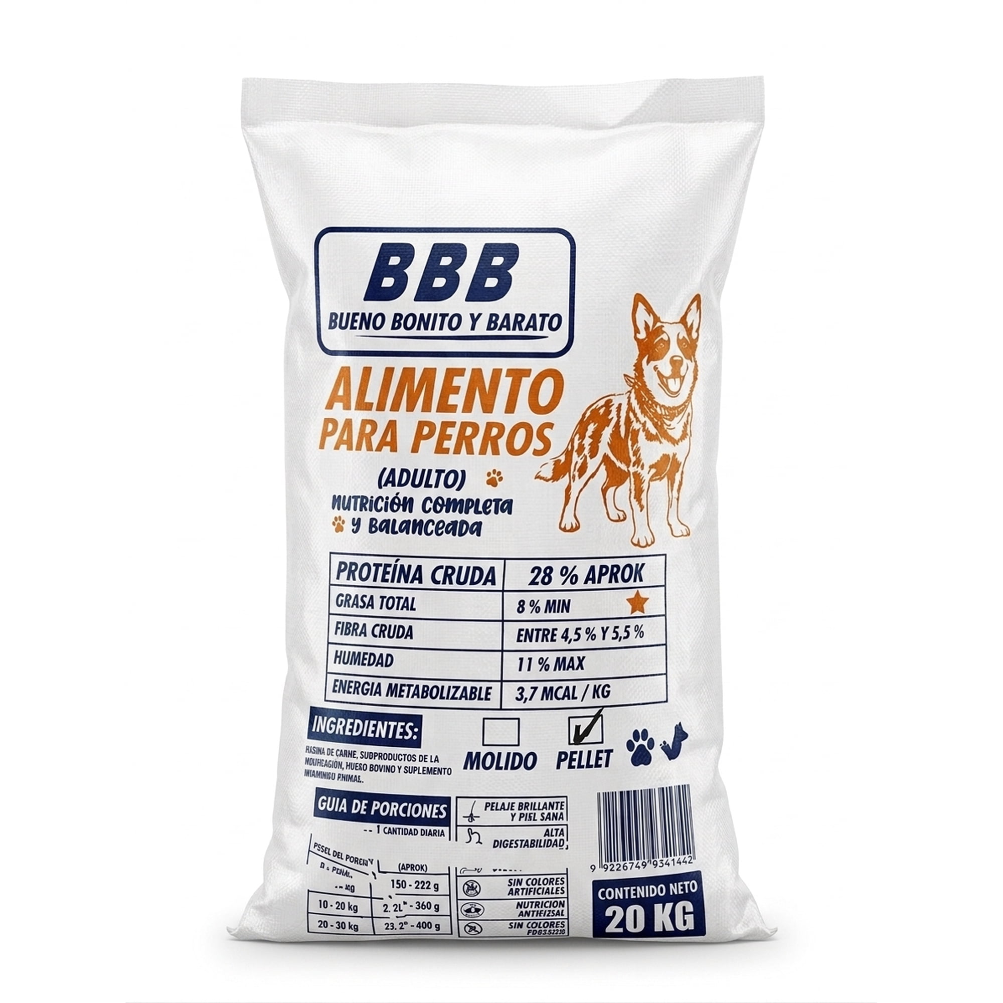 Alimento para Perros 3B Molido
