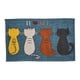 thumbnail image 1 of Alfombra Limpiapies Felpudo Alfombra De Entrada Mascotas negro, 1 of 5