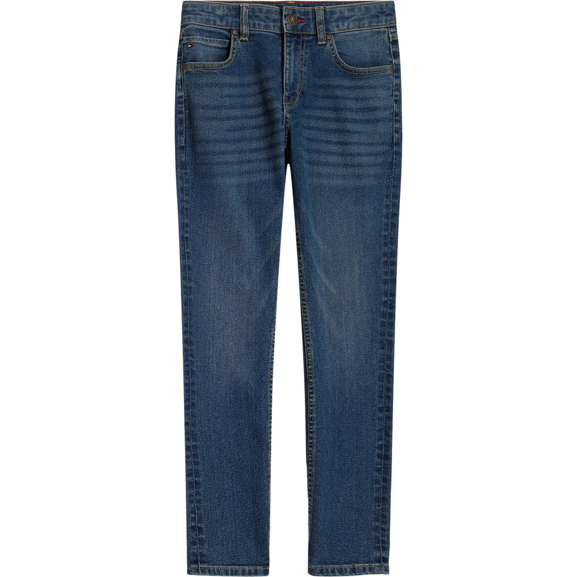 Vaqueros Tommy Hilfiger Para Niños Con 5 Bolsillos, Elásticos, Delgados, Sterling 8