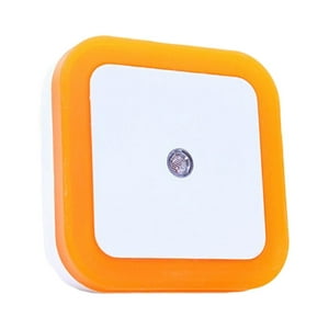 Genérico - Luz De Noche Junto A La Cama, Luz Nocturna De Pared Enchufable Para Dormitorio, Guardería, Sala De Estar, Color Naranja