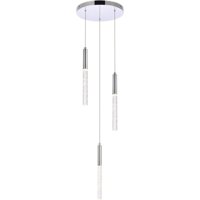 Lámpara Colgante Elegant Lighting Ruelle 3 Luces Cromo 120V
