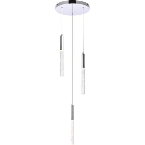 Lámpara Colgante Elegant Lighting Ruelle 3 Luces Cromo 120V