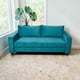thumbnail image 1 of Sofa Cama Multifuncional Felpa Turquesa, 1 of 3