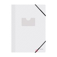 Hand - Pack 12 Carpetas Oficio Con Elástico Y Porta Tarjeta - Ps