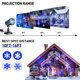 thumbnail image 4 of Proyector de luces navideñas con diseño de copos de nieve para exteriores, 4 of 9