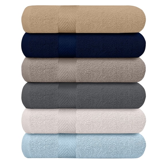 Toallas de baño BEST TOWEL de la colección KAHAF, paquete de 6 unidades, 100% algodón
