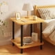 thumbnail image 2 of Velador De Bambu 2 Niveles Con Cajon Natural, 2 of 3