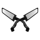 thumbnail image 1 of Espejo Aleron Tunnig Manubrio Para Motos + Pernos. Negro, 1 of 6