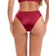 thumbnail image 3 of INSPIRE CHIC Ropa interior femenina de encaje de malla transparente de cintura media, transpirable, ligera y sin costuras, L Rojo Vino, 3 of 4