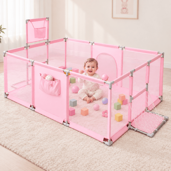 Corral Bebes Seguridad Juego Infantil Reja 170cm X 120 Cm