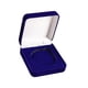 thumbnail image 3 of Caja de almacenamiento de desafío para monedas de colección, caja de presentación, caja de joyería, exhibición de monedas con material cubierto de ter Azul, 3 of 5