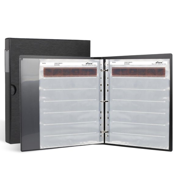 Láminas de almacenamiento para archivos con negativo eTone 135 de 35 mm (100 hojas)