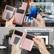 thumbnail image 4 of AutSpace Funda para Samsung Galaxy S24 Ultra 5G, Bloqueo RFID, Cuero PU, Compatible con MagSafe, Billetera Desmontable 2 en 1 con Tarjetero, Soporte, Cubierta Protectora Magnética, Rosa, 4 of 9